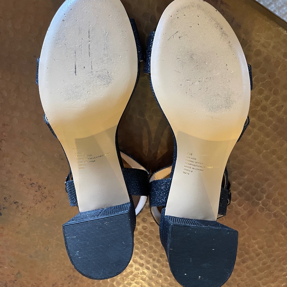 I. Miller Navy Shimmer Heels.